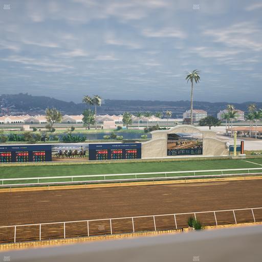 Del Mar Thoroughbred Club - Section Stretch Run Box 27 J Lvl 4 Seat View