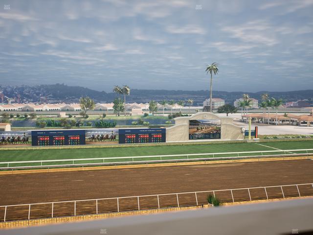 Del Mar Thoroughbred Club - Section Stretch Run Box 27 J Lvl 4 Seat View