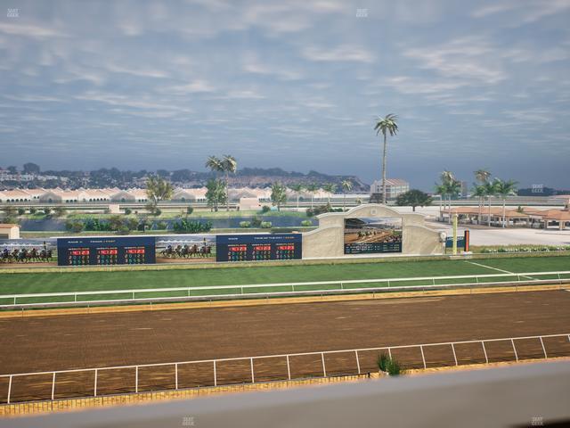 Del Mar Thoroughbred Club - Section Stretch Run Box 27 J Lvl 4 Seat View