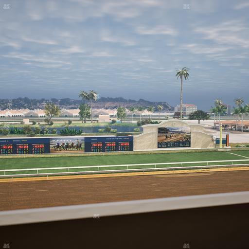 Del Mar Thoroughbred Club - Section Stretch Run Box 27 K Lvl 4 Seat View