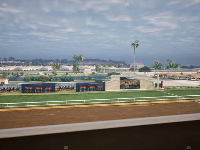Del Mar Thoroughbred Club - Section Stretch Run Box 27 K Lvl 4 Seat View