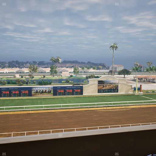 Del Mar Thoroughbred Club - Section Stretch Run Box 27 L Lvl 4 Seat View