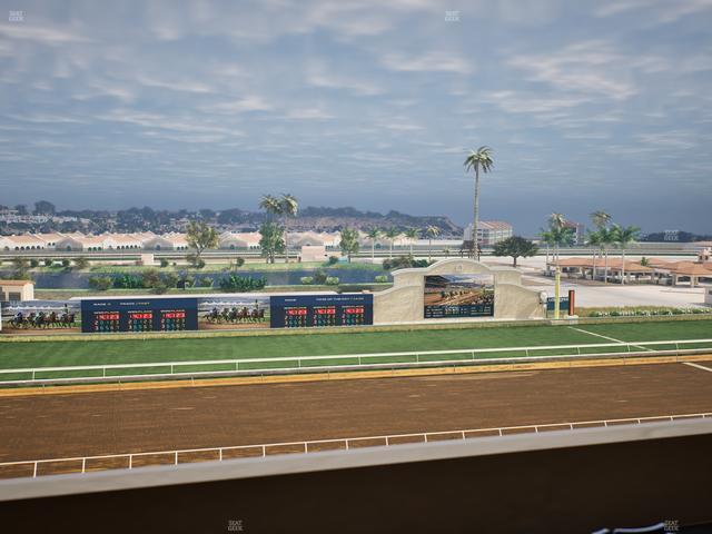 Del Mar Thoroughbred Club - Section Stretch Run Box 27 L Lvl 4 Seat View