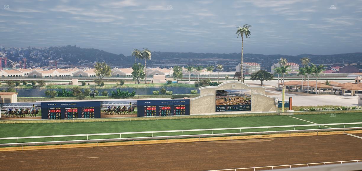 Del Mar Thoroughbred Club - Section Stretch Run Box 27 L Lvl 4 Seat View