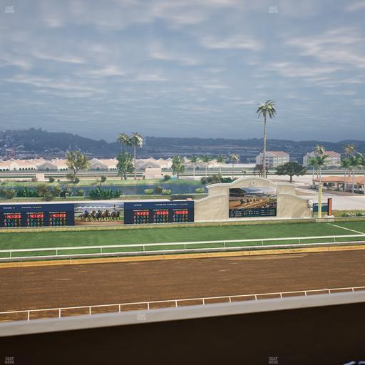 Del Mar Thoroughbred Club - Section Stretch Run Box 27 L Lvl 4 Seat View