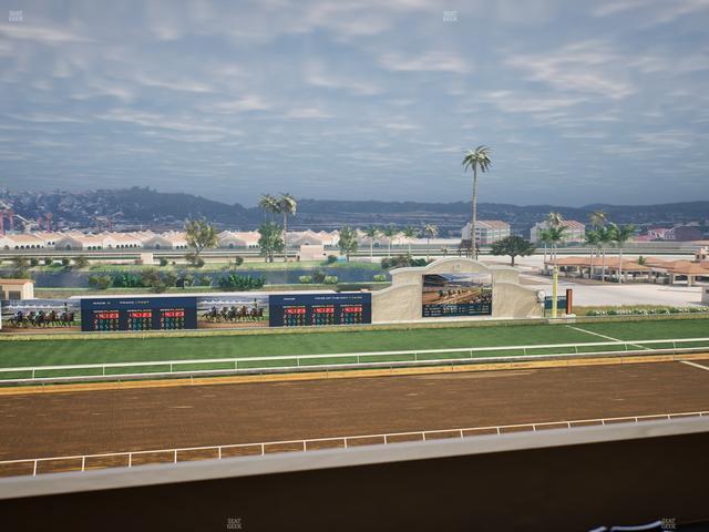 Del Mar Thoroughbred Club - Section Stretch Run Box 27 L Lvl 4 Seat View