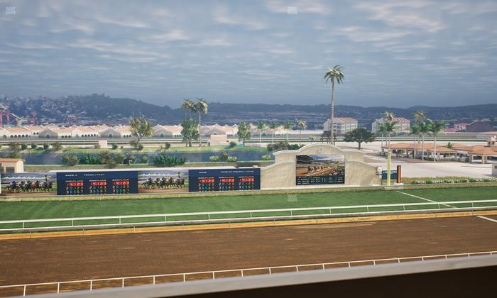 Del Mar Thoroughbred Club - Section Stretch Run Box 27 L Lvl 4 Seat View