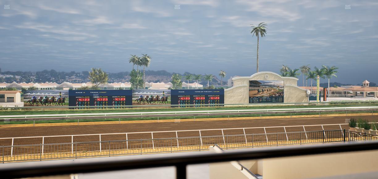 Del Mar Thoroughbred Club - Section Stretch Run Box 28 A Lvl 2 Seat View