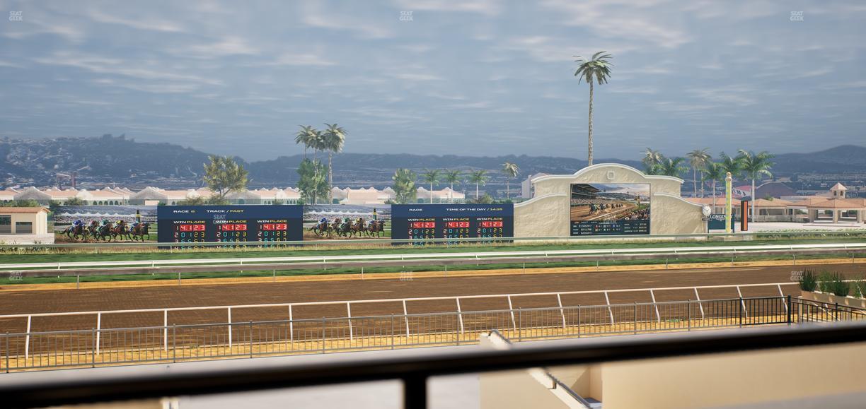 Del Mar Thoroughbred Club - Section Stretch Run Box 28 A Lvl 2 Seat View