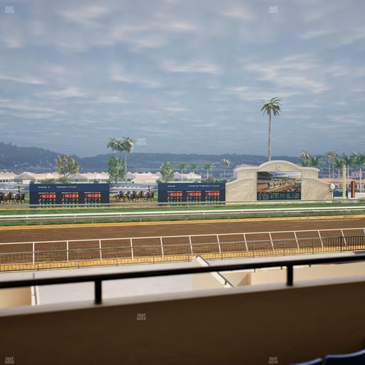 Del Mar Thoroughbred Club - Section Stretch Run Box 28 B Lvl 2 Seat View