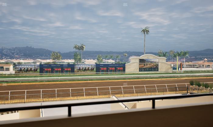 Del Mar Thoroughbred Club - Section Stretch Run Box 28 B Lvl 2 Seat View