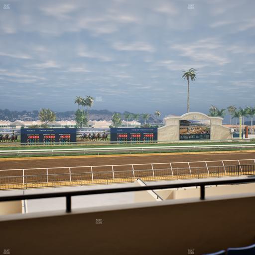 Del Mar Thoroughbred Club - Section Stretch Run Box 28 B Lvl 2 Seat View