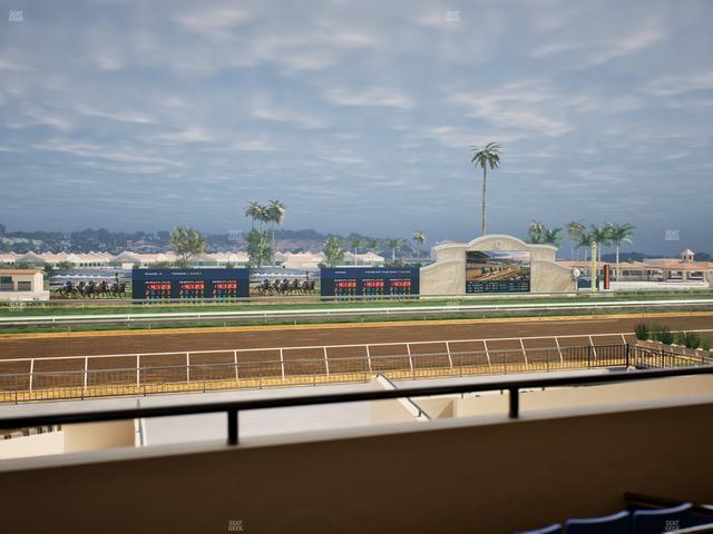 Del Mar Thoroughbred Club - Section Stretch Run Box 28 B Lvl 2 Seat View