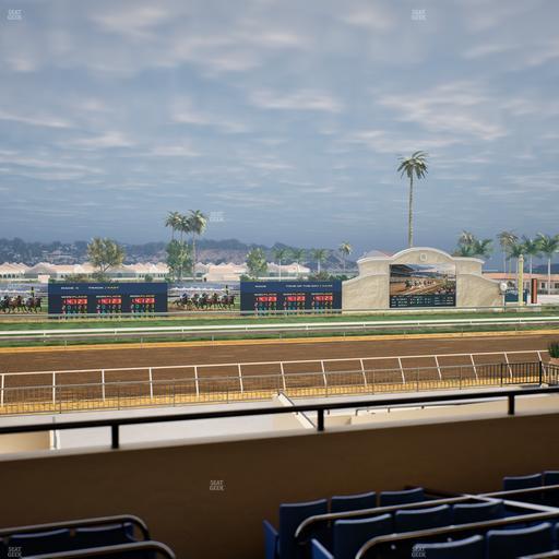 Del Mar Thoroughbred Club - Section Stretch Run Box 28 C Lvl 2 Seat View