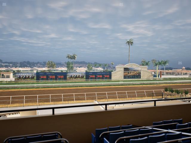 Del Mar Thoroughbred Club - Section Stretch Run Box 28 C Lvl 2 Seat View