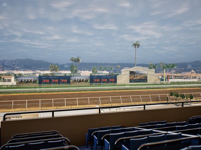 Del Mar Thoroughbred Club - Section Stretch Run Box 28 D Lvl 2 Seat View