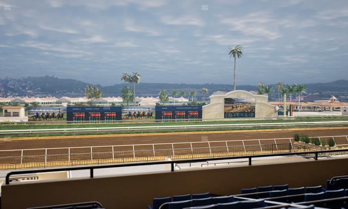 Del Mar Thoroughbred Club - Section Stretch Run Box 28 D Lvl 2 Seat View
