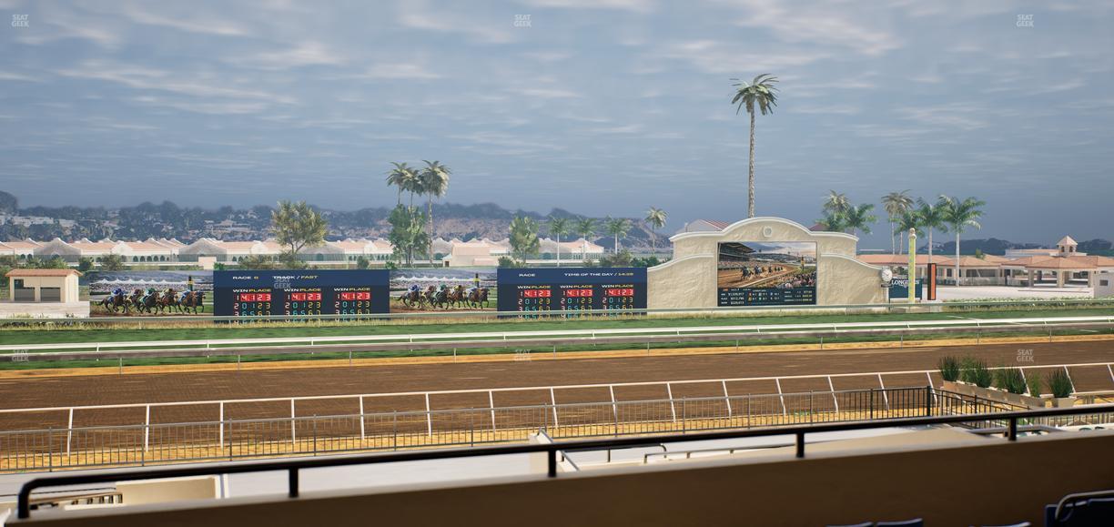 Del Mar Thoroughbred Club - Section Stretch Run Box 28 D Lvl 2 Seat View