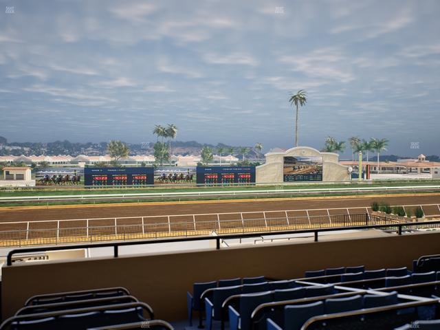 Del Mar Thoroughbred Club - Section Stretch Run Box 28 D Lvl 2 Seat View