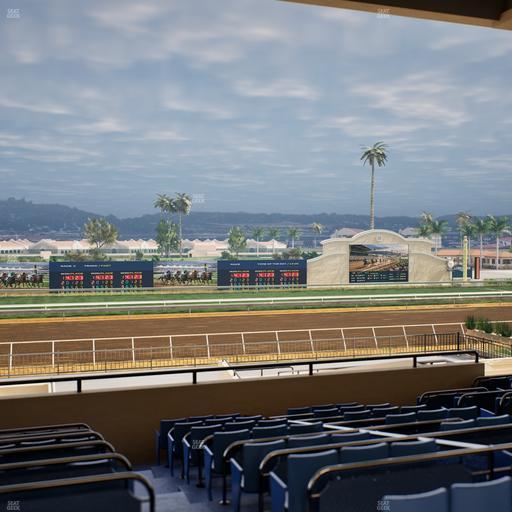 Del Mar Thoroughbred Club - Section Stretch Run Box 28 E Lvl 3 Seat View