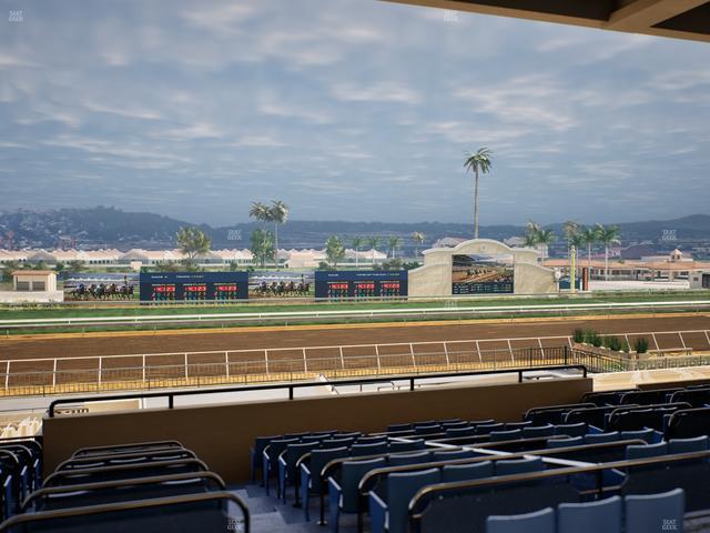 Del Mar Thoroughbred Club - Section Stretch Run Box 28 E Lvl 3 Seat View