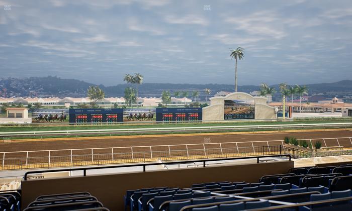 Del Mar Thoroughbred Club - Section Stretch Run Box 28 E Lvl 3 Seat View