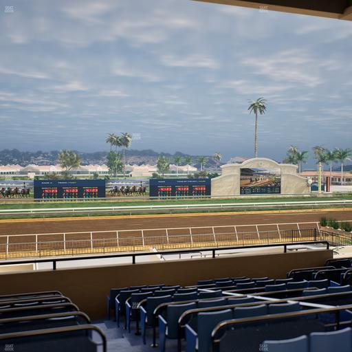 Del Mar Thoroughbred Club - Section Stretch Run Box 28 E Lvl 3 Seat View