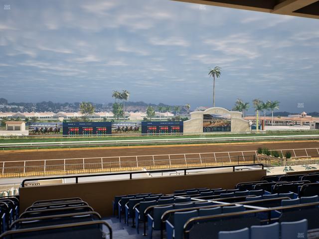 Del Mar Thoroughbred Club - Section Stretch Run Box 28 E Lvl 3 Seat View