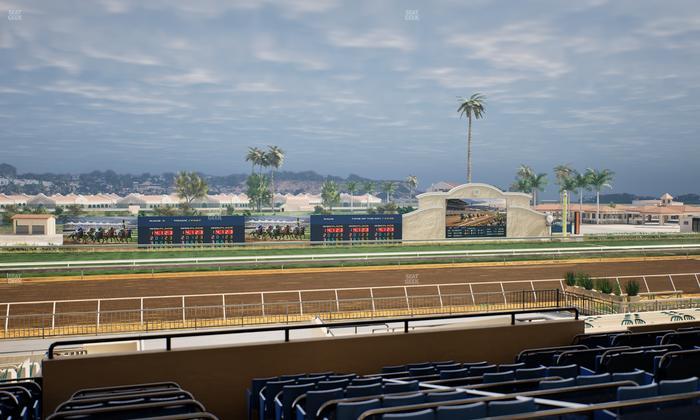 Del Mar Thoroughbred Club - Section Stretch Run Box 28 E Lvl 3 Seat View
