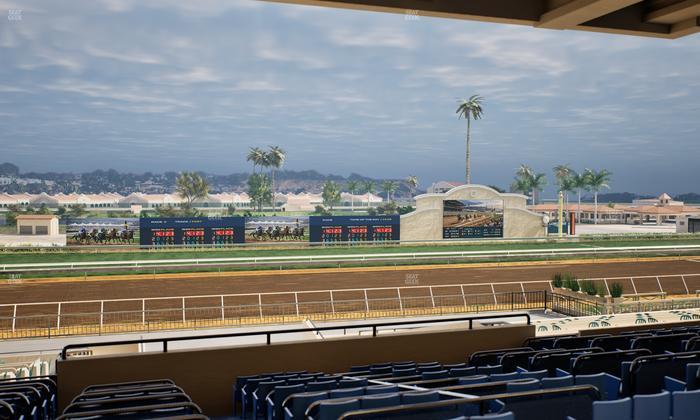 Del Mar Thoroughbred Club - Section Stretch Run Box 28 F Lvl 3 Seat View