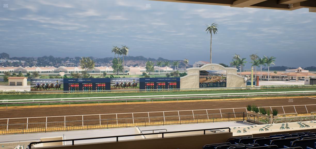 Del Mar Thoroughbred Club - Section Stretch Run Box 28 G Lvl 3 Seat View