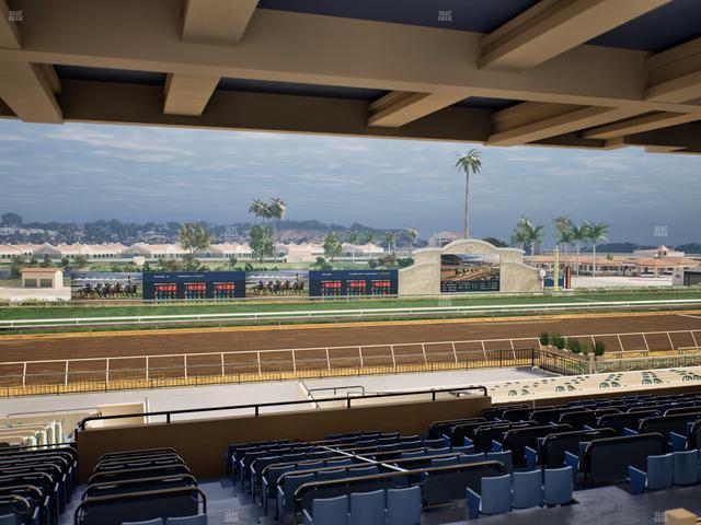 Del Mar Thoroughbred Club - Section Stretch Run Box 28 H Lvl 3 Seat View
