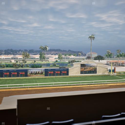 Del Mar Thoroughbred Club - Section Stretch Run Box 28 K Lvl 4 Seat View