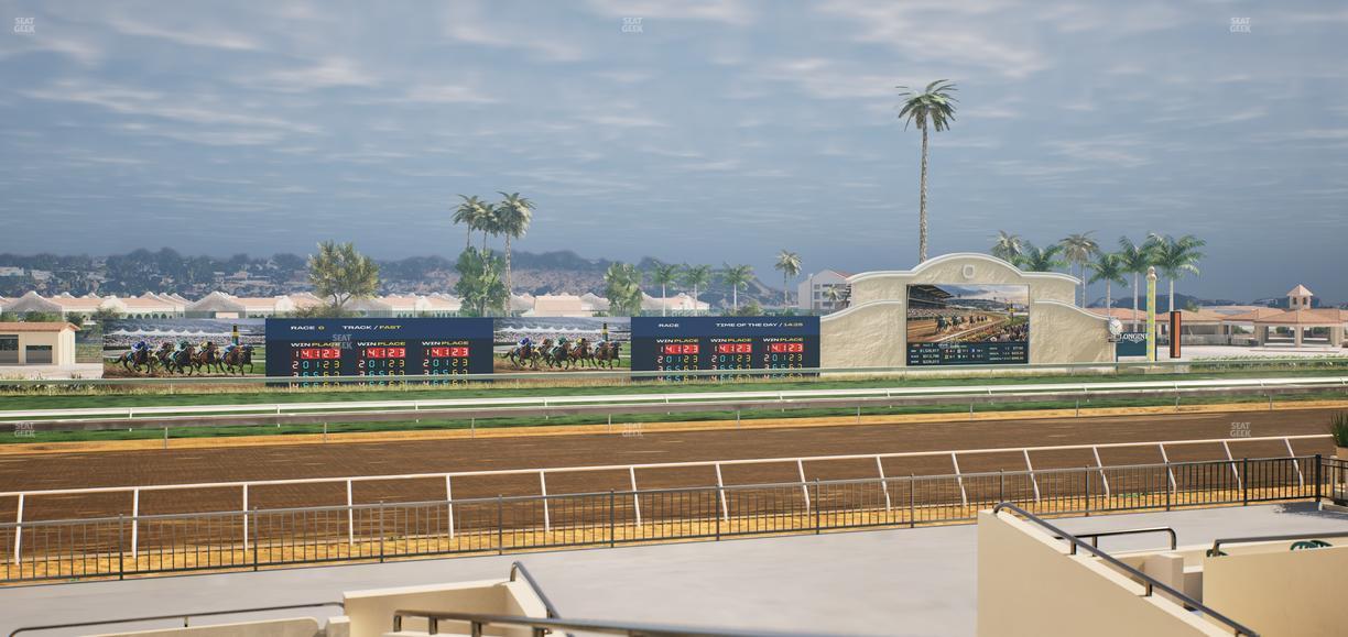 Del Mar Thoroughbred Club - Section Stretch Run Box 29 A Lvl 2 Seat View
