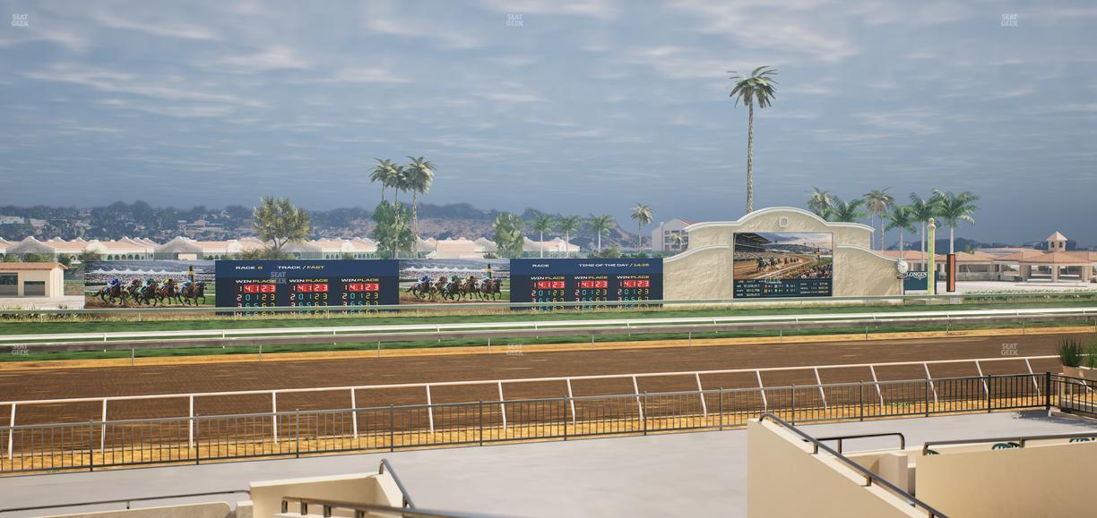 Del Mar Thoroughbred Club - Section Stretch Run Box 29 B Lvl 2 Seat View