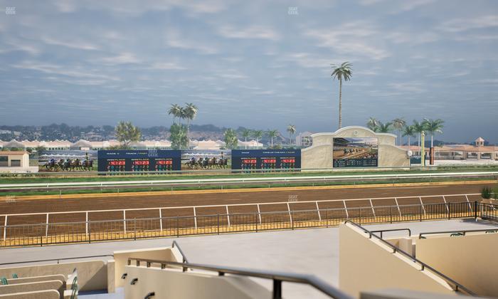Del Mar Thoroughbred Club - Section Stretch Run Box 29 B Lvl 2 Seat View