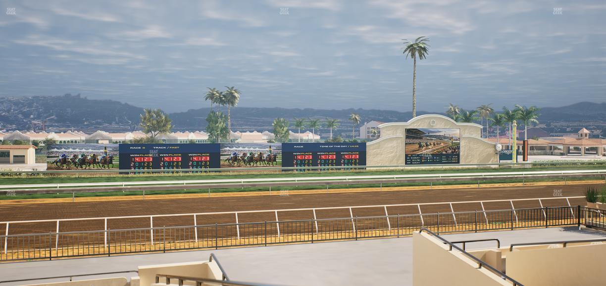 Del Mar Thoroughbred Club - Section Stretch Run Box 29 B Lvl 2 Seat View
