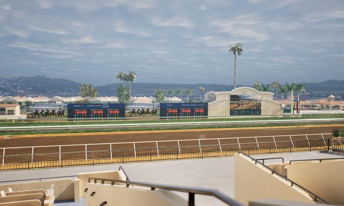 Del Mar Thoroughbred Club - Section Stretch Run Box 29 B Lvl 2 Seat View