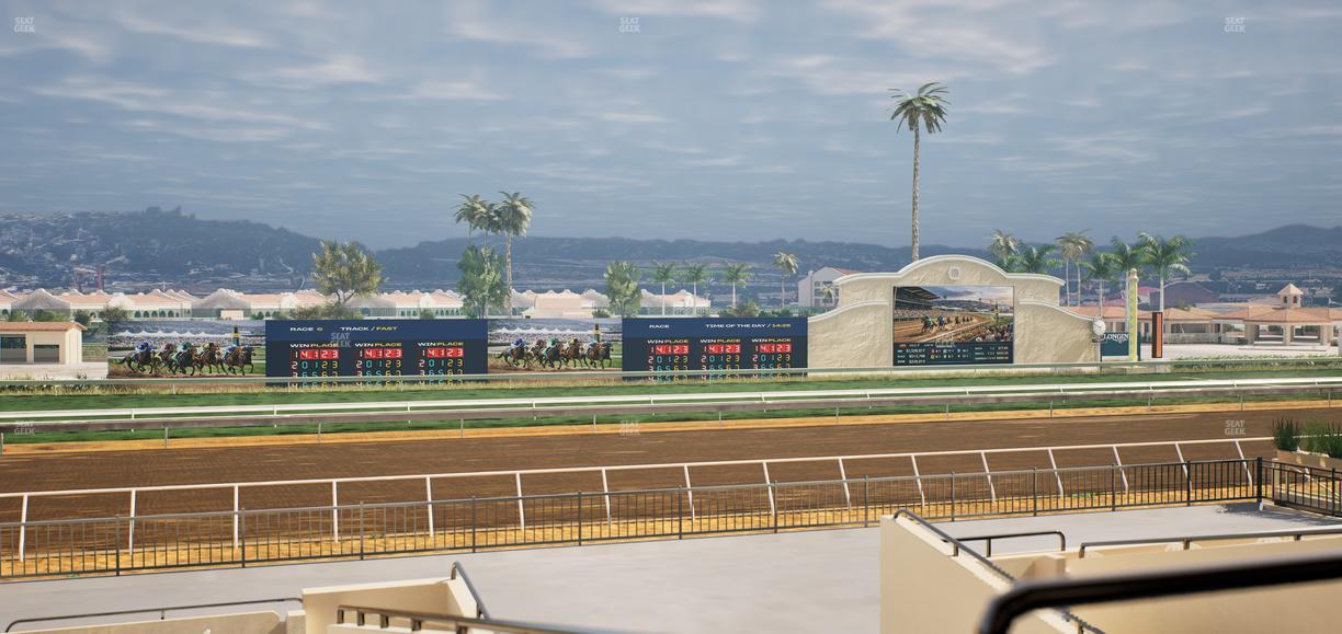 Del Mar Thoroughbred Club - Section Stretch Run Box 29 C Lvl 2 Seat View