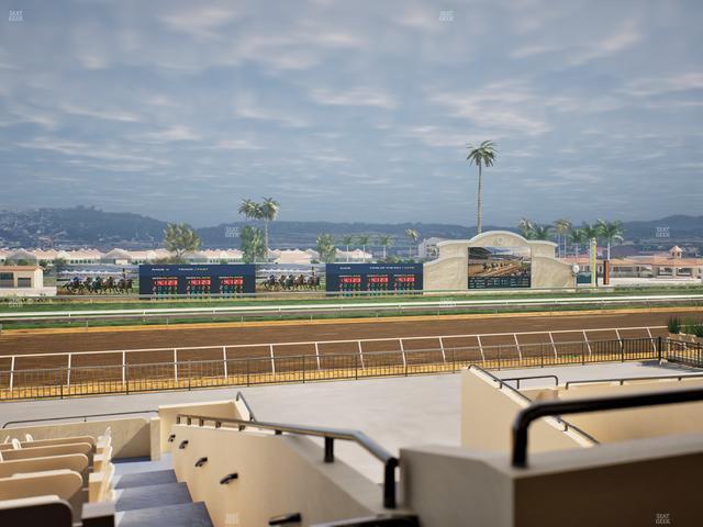 Del Mar Thoroughbred Club - Section Stretch Run Box 29 C Lvl 2 Seat View
