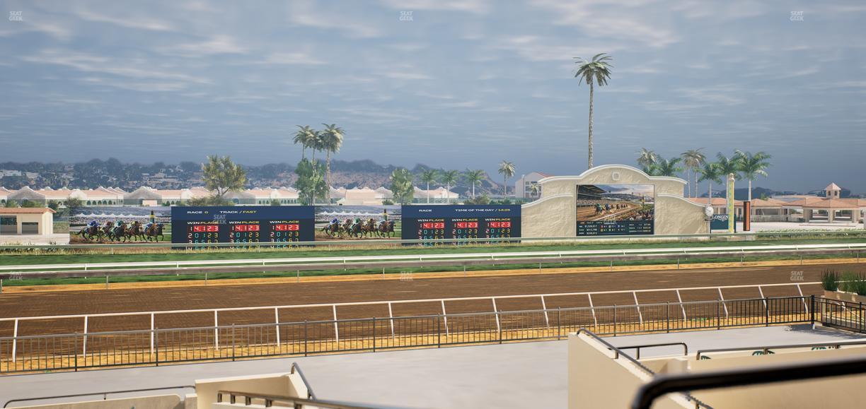 Del Mar Thoroughbred Club - Section Stretch Run Box 29 C Lvl 2 Seat View