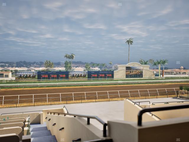 Del Mar Thoroughbred Club - Section Stretch Run Box 29 C Lvl 2 Seat View