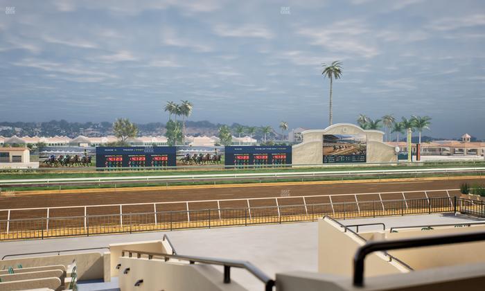 Del Mar Thoroughbred Club - Section Stretch Run Box 29 C Lvl 2 Seat View