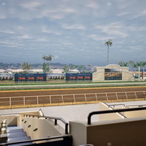 Del Mar Thoroughbred Club - Section Stretch Run Box 29 D Lvl 2 Seat View
