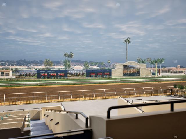 Del Mar Thoroughbred Club - Section Stretch Run Box 29 D Lvl 2 Seat View