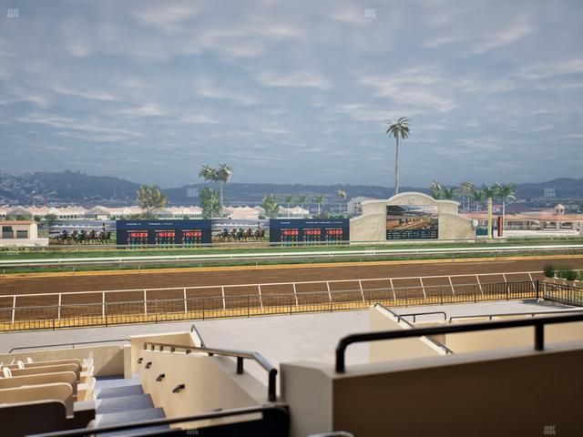 Del Mar Thoroughbred Club - Section Stretch Run Box 29 D Lvl 2 Seat View