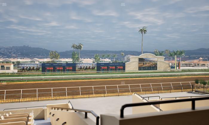 Del Mar Thoroughbred Club - Section Stretch Run Box 29 D Lvl 2 Seat View