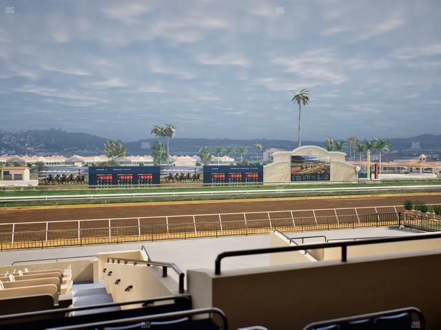 Del Mar Thoroughbred Club - Section Stretch Run Box 29 E Lvl 2 Seat View
