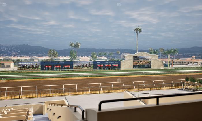 Del Mar Thoroughbred Club - Section Stretch Run Box 29 E Lvl 2 Seat View