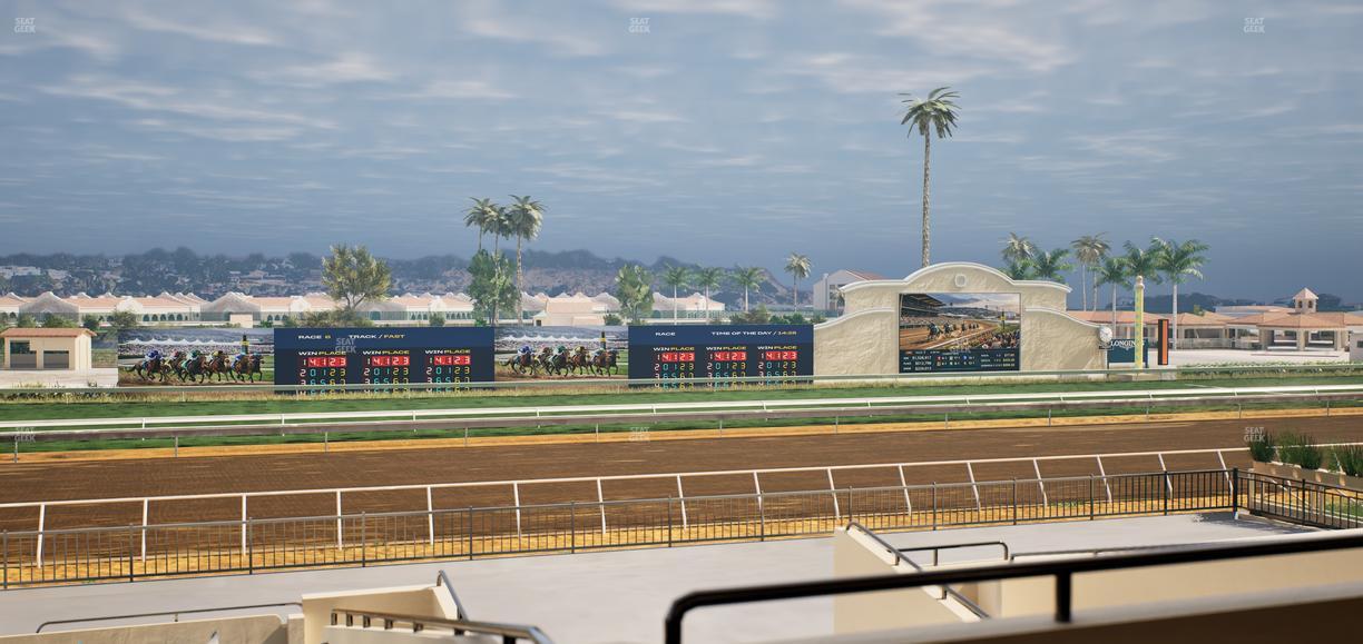 Del Mar Thoroughbred Club - Section Stretch Run Box 29 E Lvl 2 Seat View